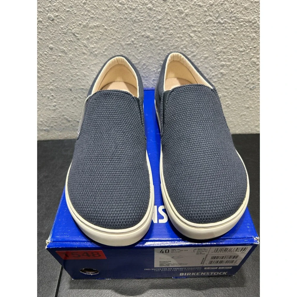 Birkenstock Oswego Textile Suede Midnight EU 40 US L9 M7 Mens Womens